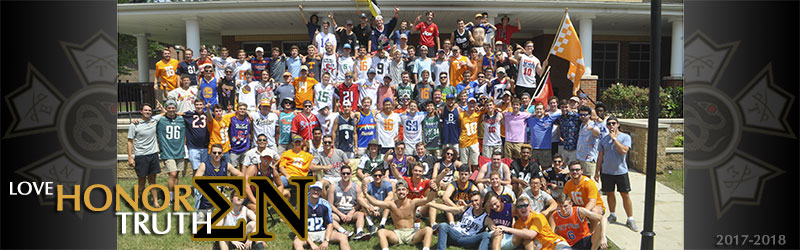 Sigma Nu UTK brothers and fall Recruits 2017