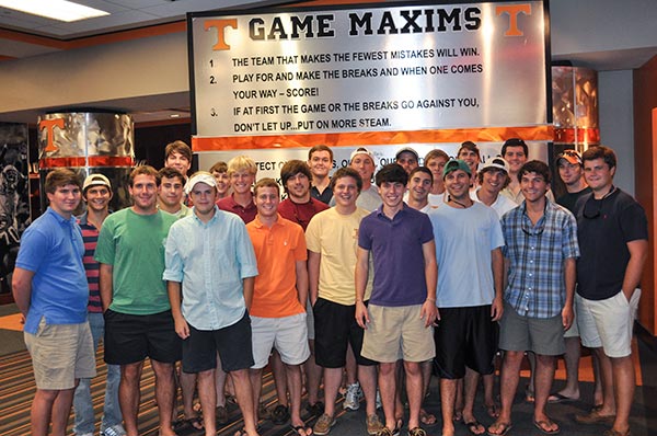 Sigma Nu UTK tours Neyland Stadium 2010-01