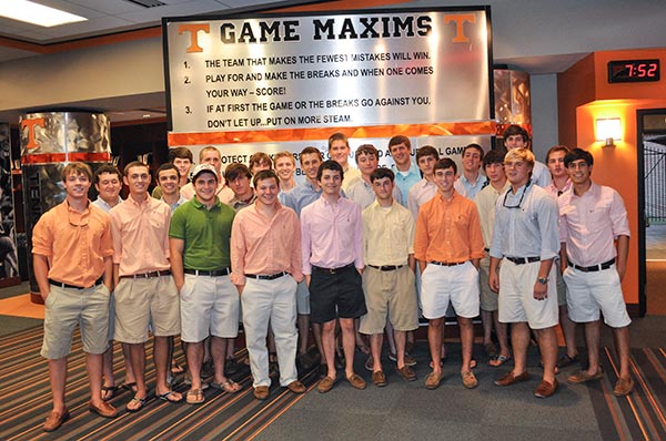 Sigma Nu UTK tours Neyland Stadium 2010-02