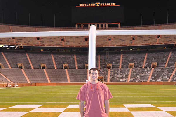 Sigma Nu UTK tours the locker rooms and luxury boxes at Neyland Stadium 2011-03