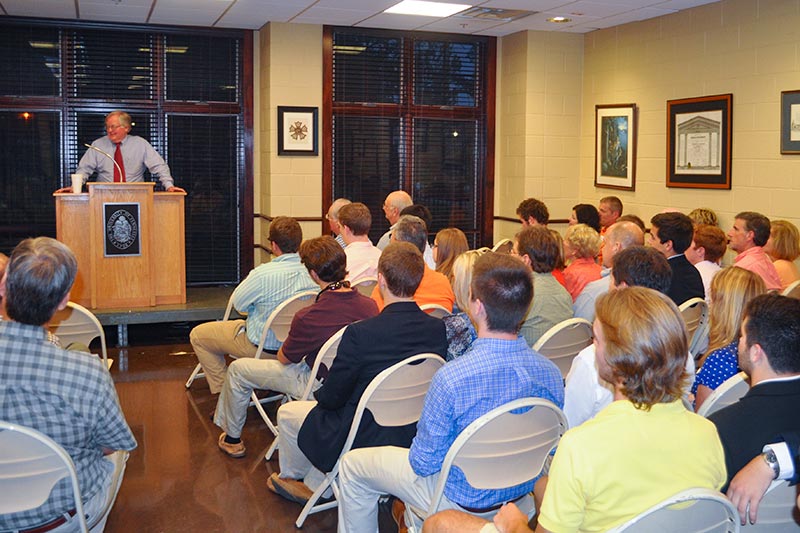 Sigma Nu UTK Famil Weekend's guest speaker was former Knoxville Mayor and Ambassador to Poland Victor Ashe 2014-01